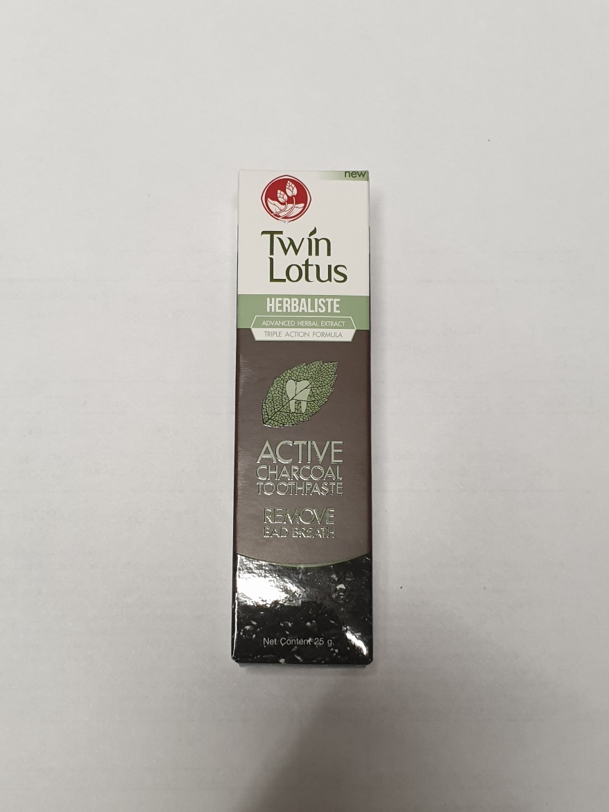 Зубная паста Twin Lotus угольная 1 шт./25 гр.