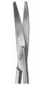 Ножницы  тупоконечные вертикально-изогнутые   J-22-027 (Blunt scissors vertically curved) 