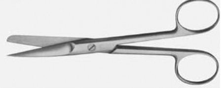 Ножницы тупоконечные прямые J-22-004 (Blunt scissors straight)