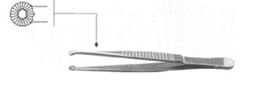 Пинцет зубчатолапчатый J-16-115 (Tenaculum forceps)