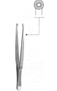 Пинцет зубчатолапчатый П-83 (Tenaculum forceps)