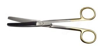 Ножницы  тупоконечные вертикально-изогнутые Н-237 (Blunt scissors vertically curved)