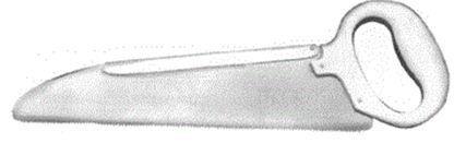 Пила листовая с металлической ручкой П-162 (Dissecting blade saw with metal handle)