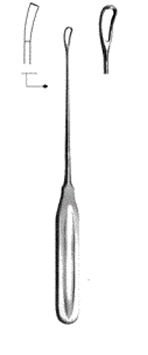 Кюретка для выскабливания слизистой оболочки матки, острая К-2  (Curette for scarping uterine mucosa sharp) 