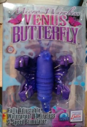Массажер точки «G» вибробабочка на ремнях Micro-Wireless Venus Butterfly