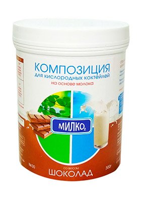 Композиция для кислородных коктейлей МИЛКО Шоколадная 300 гр.