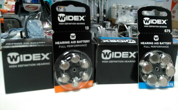 Батарейки Widex 13 для слуховых аппаратов