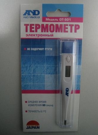 Термометр электронный DT- 501 А&D