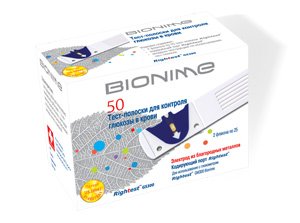 Тест-полоски для глюкометра 2x25 шт. Bionime Rightest GS300