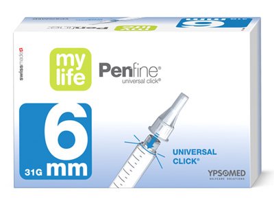 Иглы для шприц – ручек 6 мм Ypsomed mylife™ Penfine® 6 mm (AKZ)