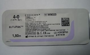 Викрил фиолетовый 3-0 (2 ph.eur.), 150 см